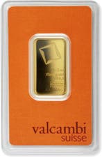 1/2 oz goudbaar Valcambi (met certificaat), Postzegels en Munten, Edelmetalen en Baren, Verzenden, Goud