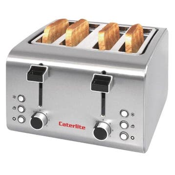 Broodrooster | RVS | 4 Sleuven | 1.8kW (230V) |, Verzenden, Nieuw in verpakking