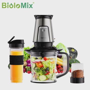 BioloMix 700W Compacte Keuken Blender: 3-in-1 Juicer, Food P, Verzenden, Nieuw