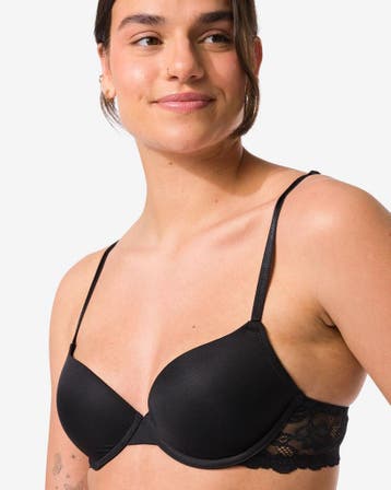 HEMA Push-up bh met beugel zwart, Verzenden, Zwart