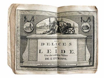 van der Aa - Zeldzaam geillustreerd boek over Leiden: Les