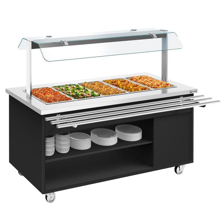 GGM Gastro | Buffetwagen warm DANZIG - 1900mm - voor 5x GN |, Zakelijke goederen, Horeca | Overige, Verzenden