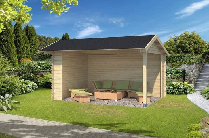 Outdoor Life Products Rosea iGarden, Tuin en Terras, Tuinhuizen, 400 cm of meer, Zonder ramen, 250 tot 500 cm, Met overkapping