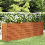 vidaXL Plantenbak verhoogd 240x40x77 cm cortenstaal roestig, 100 cm of meer, Verzenden, Nieuw, Metaal