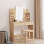 vidaXL Kaptafel met spiegel 96x39x142 cm sonoma eikenkleurig, Verzenden, Nieuw