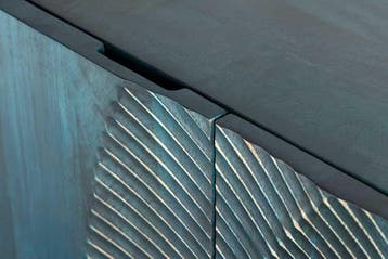Handgemaakt dressoir GOLDEN SUNSET 180cm turquoise goud, Huis en Inrichting, Kasten | Dressoirs, Ophalen of Verzenden, Nieuw