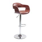 *WOONWINKEL* Kare Design Monaco Retro Barkruk Bruin Leer, Huis en Inrichting, Verzenden, Nieuw