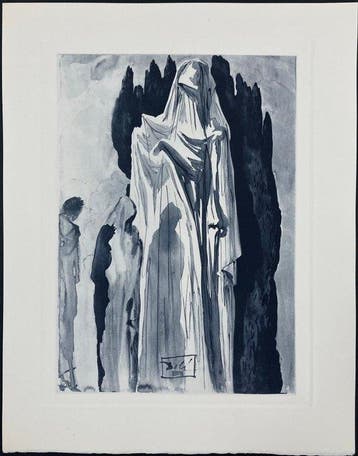 Salvador Dali (1904-1989) - Farinata - La Divine Comedie