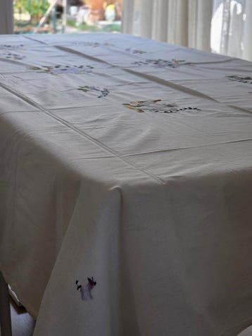tafelkleed met 12 servetten - Tafelkleed (13) - 236 cm - 156