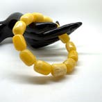 Armband Natuurlijk wit Baltisch barnsteen hele stenen kralen