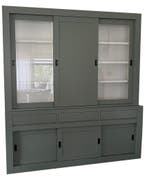 Buffetkast Engels groen Assen 220 x 240cm dichte middendeur, Huis en Inrichting, Ophalen of Verzenden, Nieuw