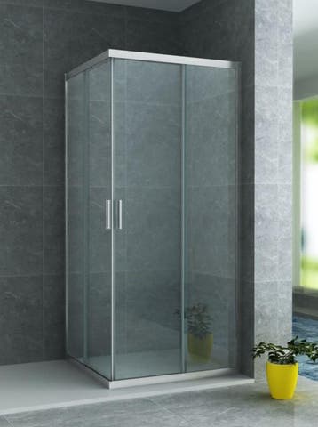 Creavit Aloni Douchecabine Chroom 80 x 80 x 195 cm, Ophalen of Verzenden, Nieuw, Chroom, Bad