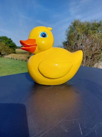 Beeld, nice image of a bath duck - 25 cm - polyresin