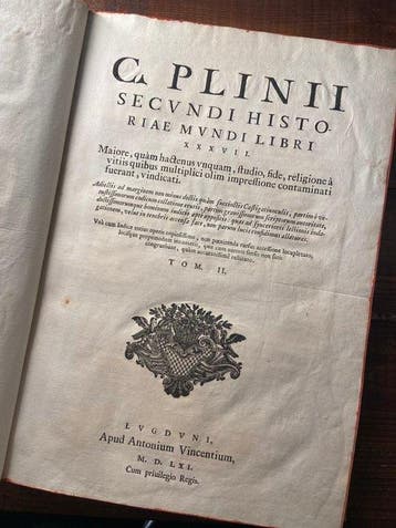 Plinio il Vecchio - C. Plinii Secundi Historiæ Mvndi Libri
