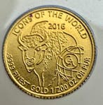Rwanda. 10 Amafranga 2016 American Buffalo, oro 1/200 Oz, Postzegels en Munten, Munten | Europa | Niet-Euromunten