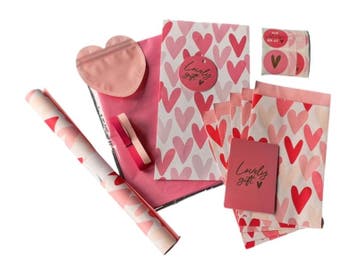 valentijns pakket - cadeauverpakking - inpakpapier - cade..., Diversen, Cadeaupapier, Ophalen of Verzenden, Nieuw