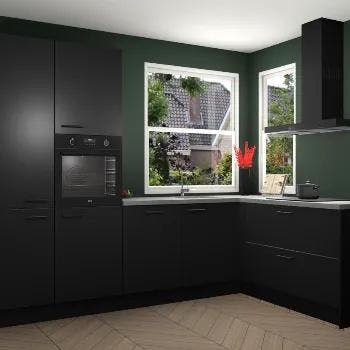 Zwarte keuken Kotor 118711, Huis en Inrichting, Keuken | Complete keukens, Verzenden, Nieuw