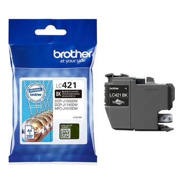 Brother LC-421BK inktcartridge zwart (origineel), Computers en Software, Printerbenodigdheden, Verzenden, Nieuw, Cartridge, Brother