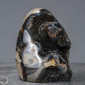 Zeer decoratieve septarian Druse, met calcietkristallen-