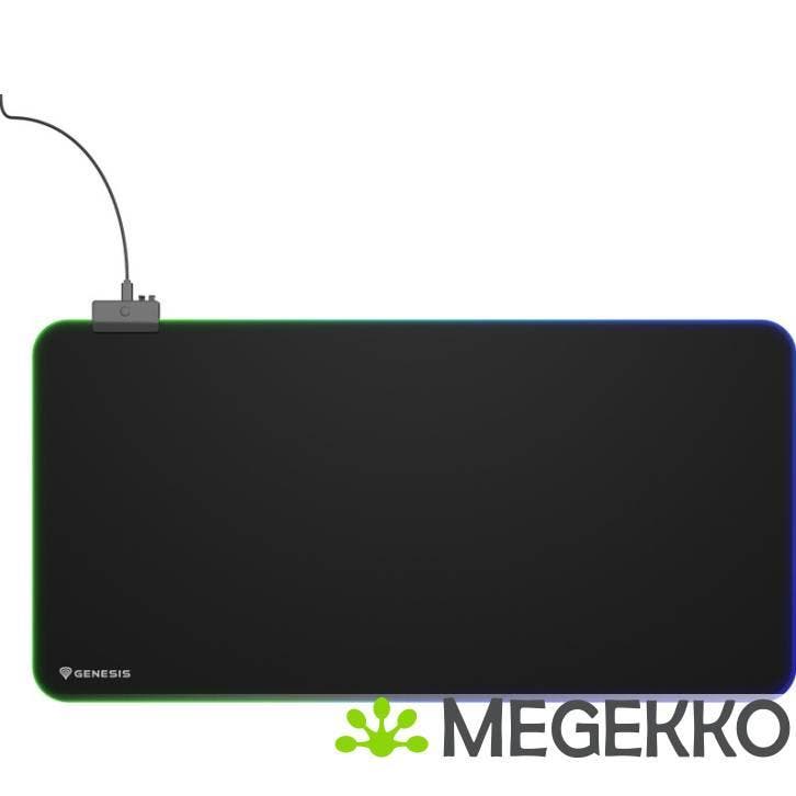 GENESIS NPG-2110 Boron 500 XXL RGB Gaming muismat in Zwart, Computers en Software, Muizen, Nieuw, Verzenden