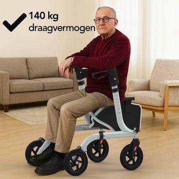 2dekans | Brixy Rollator - Lichtgewicht En Opvouwbaar -, Diversen, Ophalen of Verzenden, Zo goed als nieuw