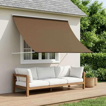 vidaXL Markies Taupe 250 x 150 cm 180 g / m² Polyester met, Verzenden, Nieuw