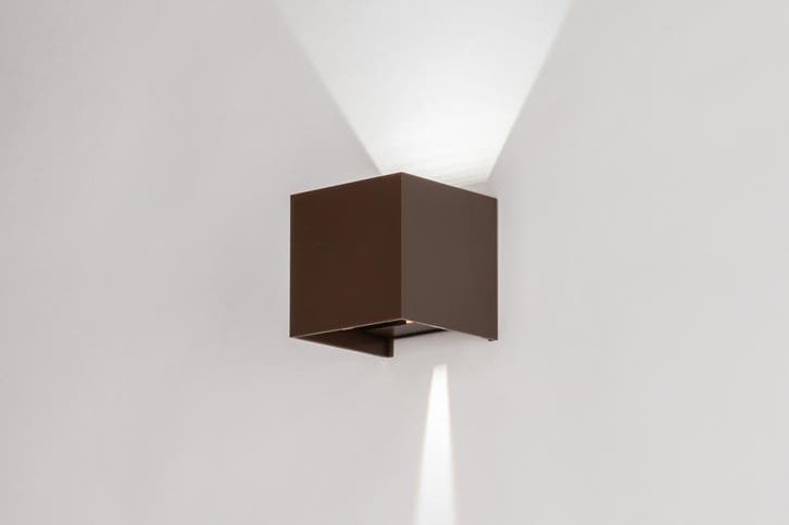 Rietveld Wandlampen - Bruin - Kunststof, Huis en Inrichting, Lampen | Wandlampen, Verzenden