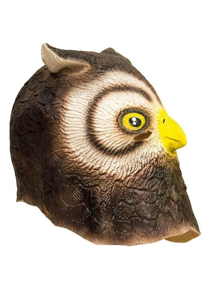 Uilen masker latex, Hobby en Vrije tijd, Feestartikelen, Feestartikel, Nieuw, Verzenden