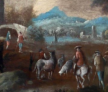 Giuseppe Zais (1709-1781), Kring van - Paesaggio arcadico