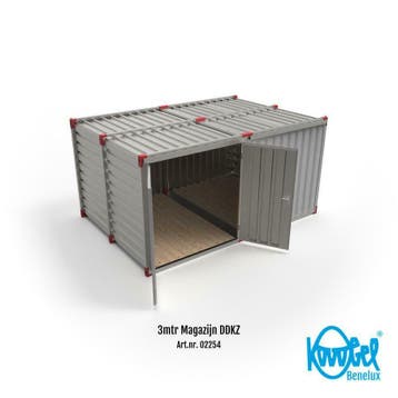 Magazijn 3 x 4,4 demontabel, Zakelijke goederen, Machines en Bouw | Keten en Containers