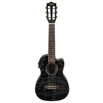 LANIKAI LKUQMBKCEG Guitarlele, Quilted Maple Serie, Black,, Diversen, Kerst, Ophalen of Verzenden, Nieuw