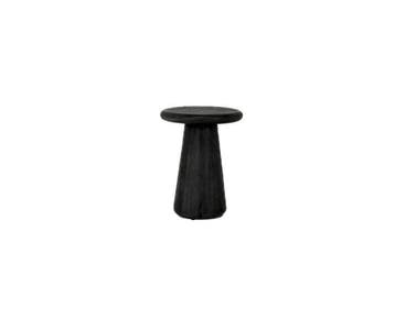 Tower Living Bijzettafel Asti rond mangohout 40 cm - zwart, Ophalen of Verzenden, Nieuw