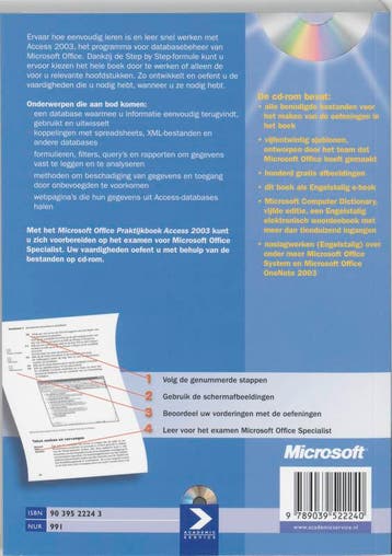 Microsoft Office / Access 2003 / Praktijkboek / Step by step, Boeken, Verzenden, Zo goed als nieuw