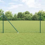 vidaXL Gecombineerd draadhek met spikes Staal Groen Mesh, Verzenden, Nieuw, IJzer