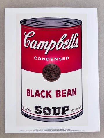Andy Warhol - Campbell´s Soup I: Black Bean / 1968 - Jaren