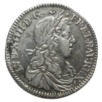 Frankrijk. Louis XIV (1643-1715). 1/12 Écu 1659 -B Rouen