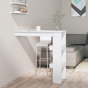 vidaXL Bartafel wandgemonteerd 102x45x103,5 cm bewerkt hout, Verzenden, Nieuw