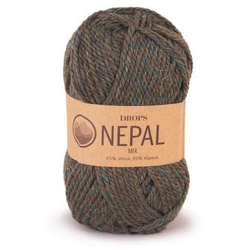 DROPS Nepal Mix - 8906 bosgroen - Wol Garen, Ophalen of Verzenden, Nieuw