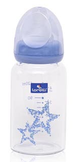 Lorelli Blue 120ml Anti-Koliek Glazen Fles 1020087-0004, Verzenden, Nieuw