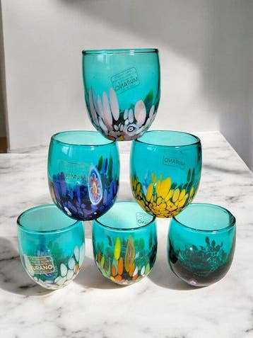 MurArt - MurArt - Drinkset (6) - Glas - Murrine Millefiori