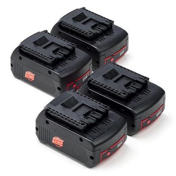 Starterset: 4x Bosch GBA 18V / 1600Z00037, 123accu huismerk, Verzenden, Nieuw