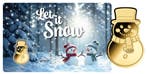 Let it snow | 24 karaat Gouden Munt Coincard, Verzenden
