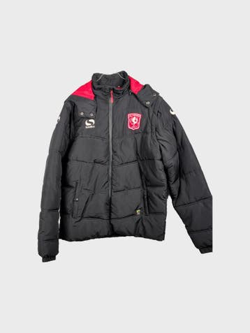 FC Twente Pufferjas Dames maat M Zwart Vintage, Maat 38/40 (M), Zwart, Ophalen of Verzenden, Zo goed als nieuw