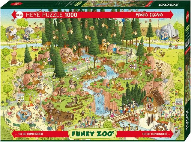 Funky Zoo - Black Forest Habitat Puzzel (1000 stukjes) |, Hobby en Vrije tijd, Denksport en Puzzels, Nieuw, Verzenden