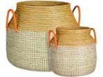 Mica Decorations Milou Opbergmand - Set van 2 - H43 x Ø50 cm, Verzenden, Nieuw