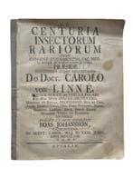 Carl Linnaeus - Centuria Insectorum Rariorum - 1763