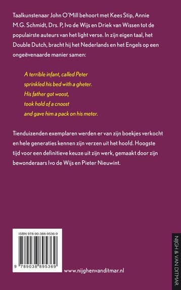 Light verse in Dutch and Double Dutch 9789038895369, Verzenden, Zo goed als nieuw, John O'Mill