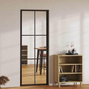 vidaXL Interieurdeuren 76 x 201,5 cm Aluminium Zwart en, Verzenden, Nieuw