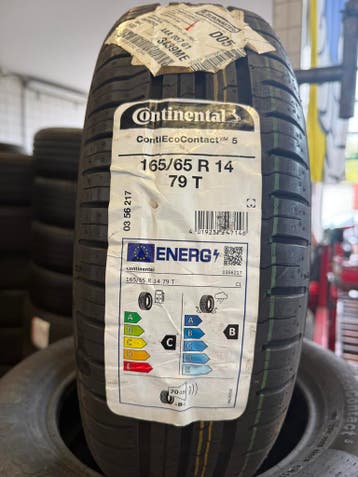 4x 165/65/14 Continental eco5  incl montage, Auto-onderdelen, Banden en Velgen, 14 inch, Nieuw, Band(en), Zomerbanden