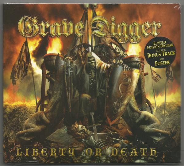 cd digi - Grave Digger - Liberty Or Death, Cd's en Dvd's, Cd's | Hardrock en Metal, Zo goed als nieuw, Verzenden